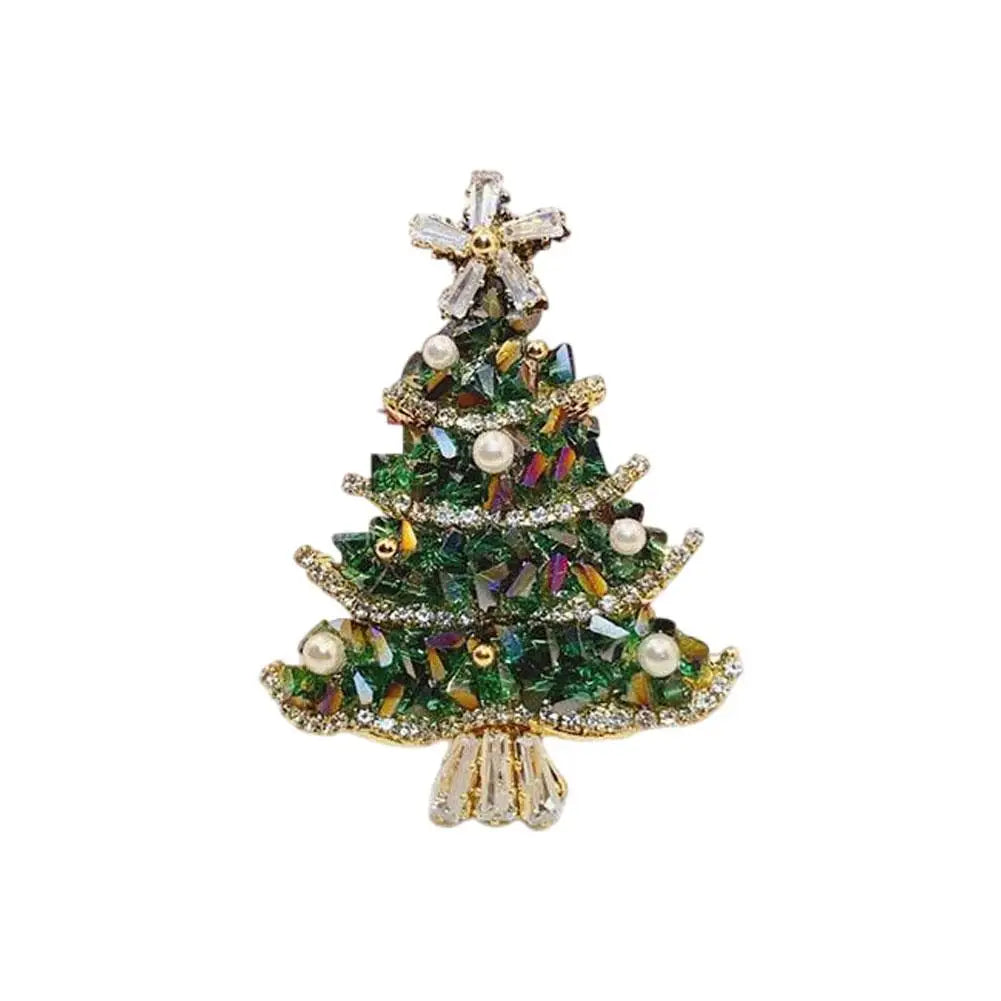Wuli&baby Interesting Pooping Dog/Christmas tree Brooches For Women Enamel Lovely Shitting Puppy Party Casual Brooch Pins