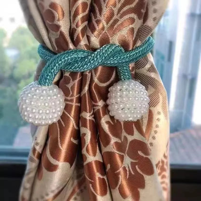 Curtain magnet buckle without punching creative versatile rope ties decoration modern simple straps 2pcs