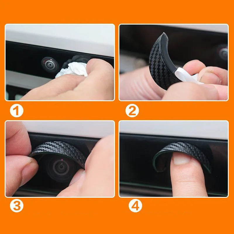 Car Rear View Camera Rain Visor Hood Waterproof Protective Cover Backup Camera Sun Shade Rain Shield Universal PVC Accessories