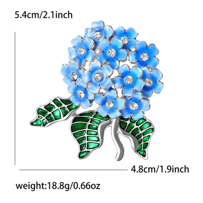 Fashion Enamel Flower Brooches for Women Unisex Plant Pins Office Casual Party Friend New Gifts Jewelry Accessories Decoration