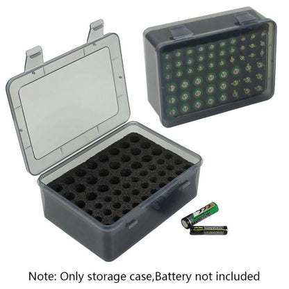 Multi Slot Battery Organizer Storage Case Holder 54 Slot AA AAA Battery Storage Organizer Box Home Drawer Organization Dispenser