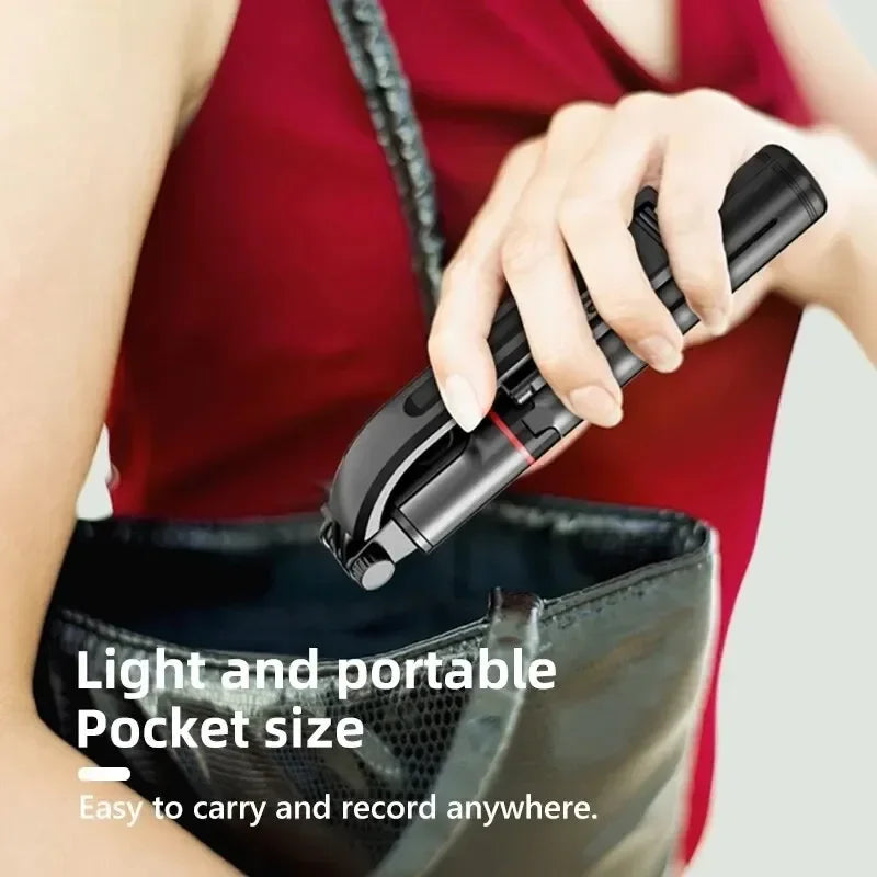 Wireless Selfie Stick for Smartphone 44 Inch Tripod with Bluetooth Remote Foldable Stand for Vlog Shooting Record