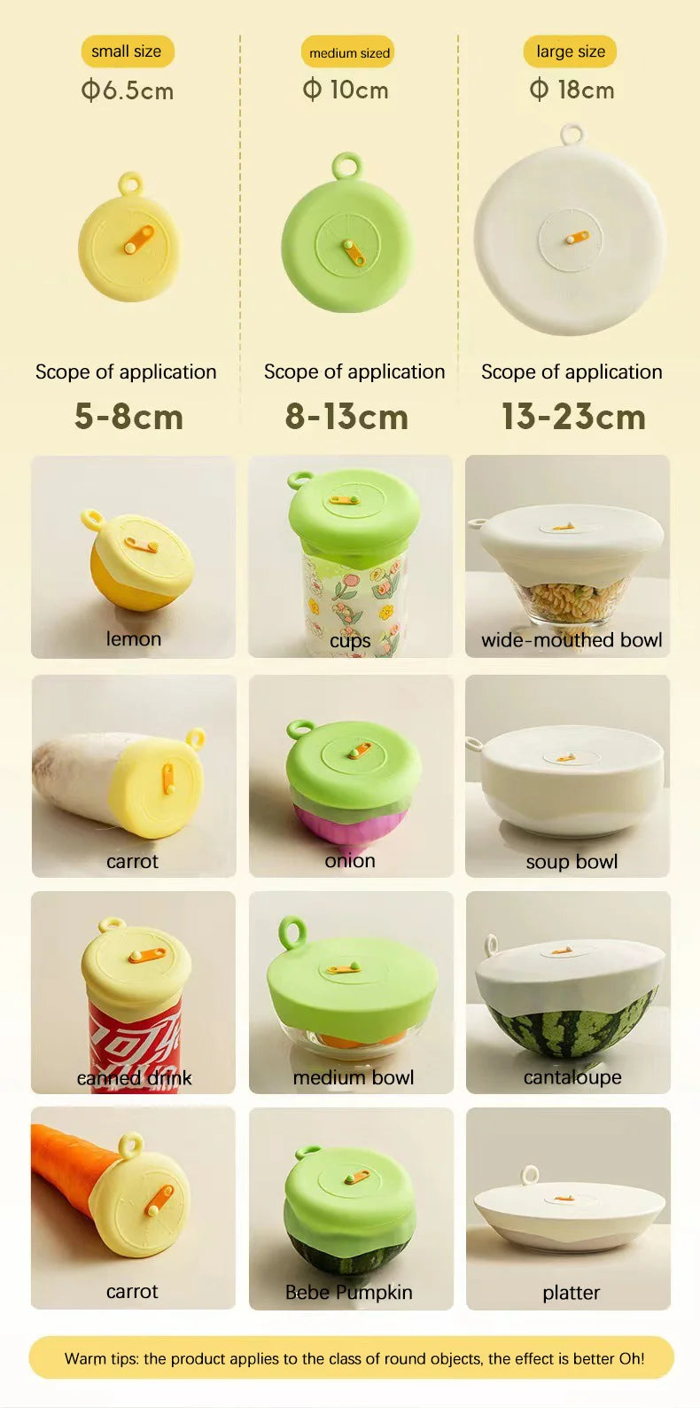 Silicone Kitchen Utensils Fresh-keeping Stretch Universal Bowl Cover Refrigerator Microwave Oven Sealed