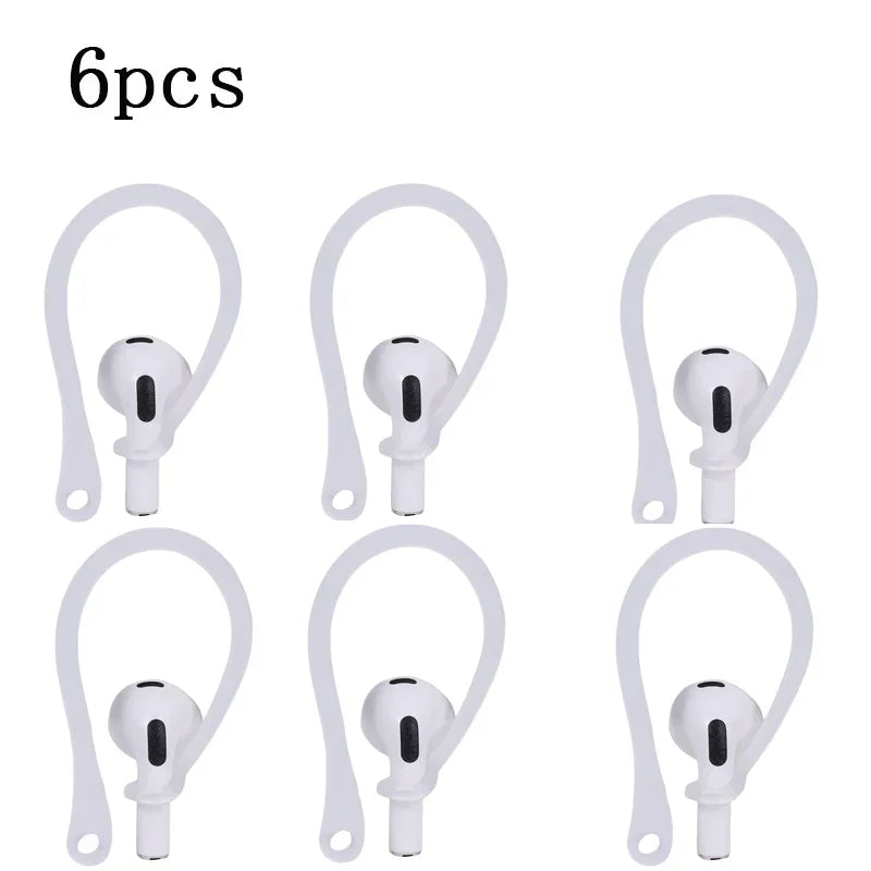 1/3/5/6Pairs Silicone Ear Hooks for Apple AirPods Pro Accessories Anti-fall Bluetooth Earphone Holder for AirPods 3 Earhooks
