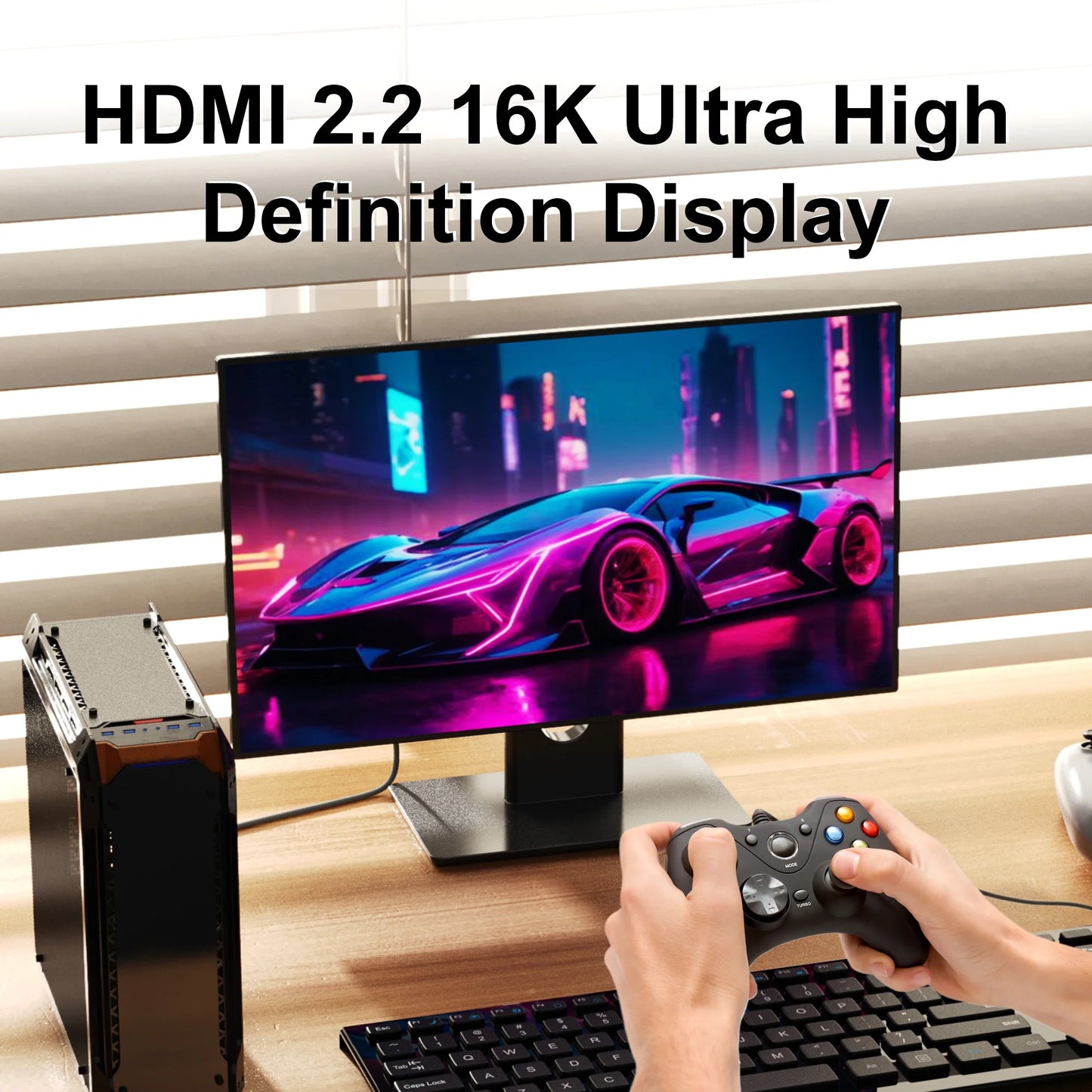 High Refresh Rate 8K@120Hz HDMI 2.2 Cable 96Gbps Supports 4K@240Hz 2K@360Hz HDR eARC for PS5 Xbox Switch TV Laptop