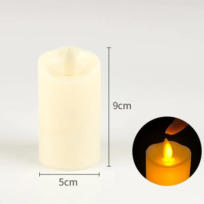 Wholesale LED Flameless Candles Flickering Light for Christmas Wedding Birthday Party Decor, 1–10PCS Battery Operated Candle