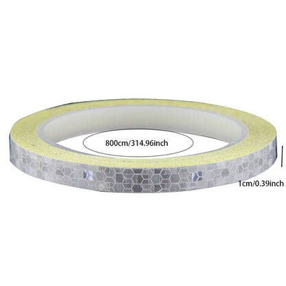 1pc 8m Bike Stickers Reflective Tape Fluorescent DIY Bike Bicycle Strips Cycling Tapes for Bicycle Helmet Motorcycle Scooter
