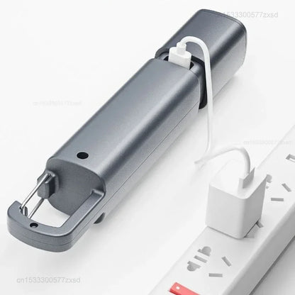 Mijia Outdoor Flashlight Portable Strong Lights Variable Focus with Floodlight Side Lights Long Range USB Rechargeable LED Lamp