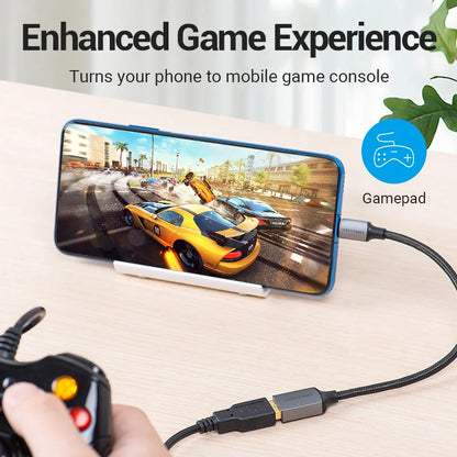 Vention USB C OTG Adapter USB A to Type C Adapter Cable USB3.0 2.0 5Gbps Data Adapter Type-C Converter for MacBook Pro Xiaomi 17