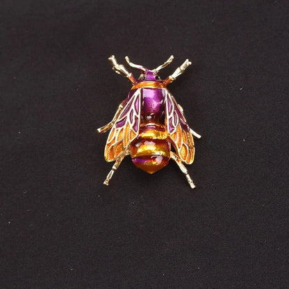 Enamel Bumblebee Brooches Women Alloy Yellow Bee Insect Brooch holiday Gift Broche Banquet Pins