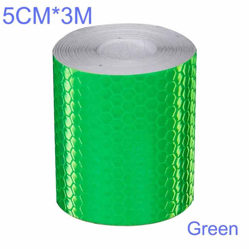 Solid Color Reflective Stickers Personality Waterproof Car Class Modification Warning Signs Highlighting Safety Reflective Strip