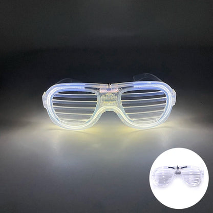 New Cool Wireless Glowing LED Light Up Glasses For Rave Festival Party Luminous Neon Mosaic Sunglasses club disco Eye Glasses