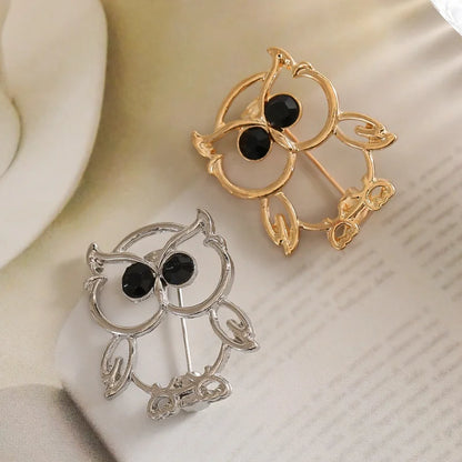 Exquisite Owl Animal Brooch Texture Animal Lapel Pin Fashion Jewelry Accessories Gift