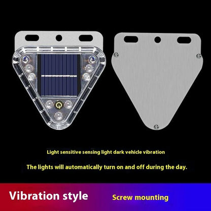 Solar Strobe Warning Light Anti-Collision Flashing Light Truck Night Display Wide for Cars Motorcycles Anti-Rear Collision Stop