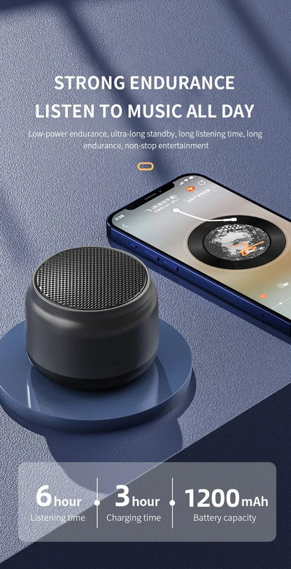 2025 Wireless speaker Bluetooth portable outdoor audio stereo support phone subwoofer MINI portable high quality home speaker