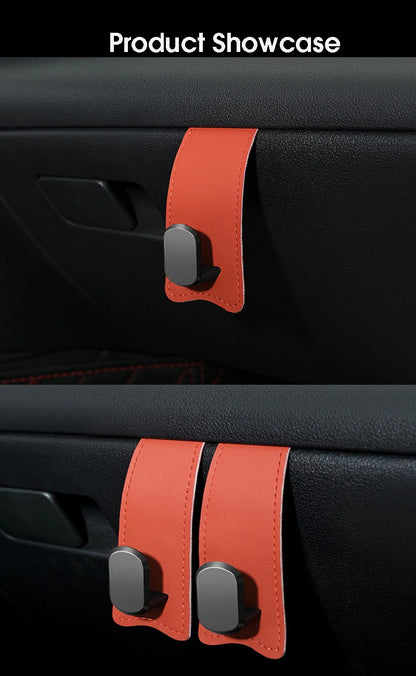 RazorRide Universal Car Passenger Glove Box Hooks Aluminum Alloy Hanging Hook Purse Bag Hat Hanger Holder Auto Interior Storage