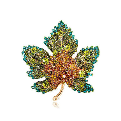 Vintage Maple Leaf Brooches Metal Women Girls Charm Exquisite Collar Lapel Brooch Pins Fashion Jewelry Party Garment Accessories