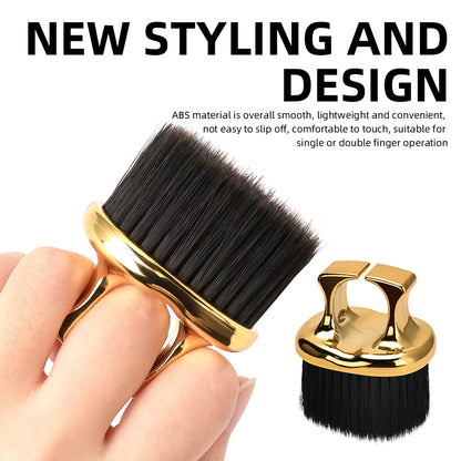 Ring Neck Duster Barber Remove Loose Hair Brush Hair Cutting Brush Soft Hair Cleaning Brush Hairdressing Tools