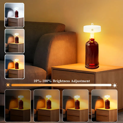 Wine Head Lamp Embedded Bar Restaurant Living Room RGB Dimming Decoration Wine Bottle Table Lamp Atmosphere Light Night Light