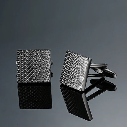 High quality men's French shirt cufflinks brand new fashion laser metal Chinese knot cufflinks manufacturer wholesale