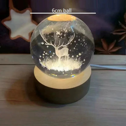 System Galaxy Table Lamp Glowing Moon Sphere For Bedroom Decoration Gift