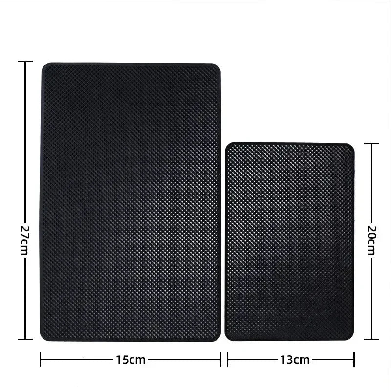 Car Dashboard Sticky Anti Slip PVC Mat Auto Non Slip Sticky Gel Pad For iPhone 15 14 13 12 11 Samsung Phone Sunglasses Holder