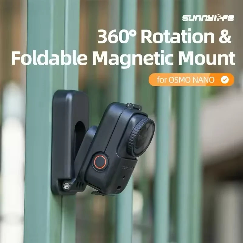 Magnetic Mount for DJI Osmo Nano Accessories Tabletop Stand Base Backpack Clip with Protective Film Gift