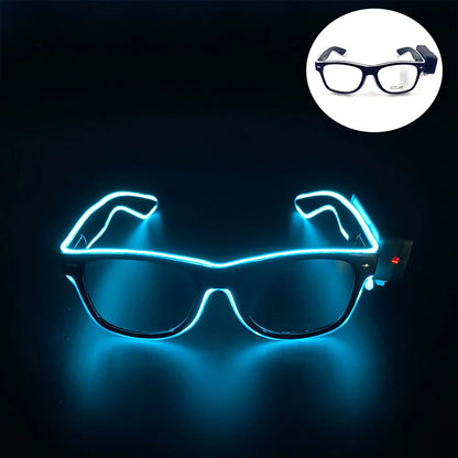 New Cool Wireless Glowing LED Light Up Glasses For Rave Festival Party Luminous Neon Mosaic Sunglasses club disco Eye Glasses