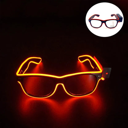 New Cool Wireless Glowing LED Light Up Glasses For Rave Festival Party Luminous Neon Mosaic Sunglasses club disco Eye Glasses