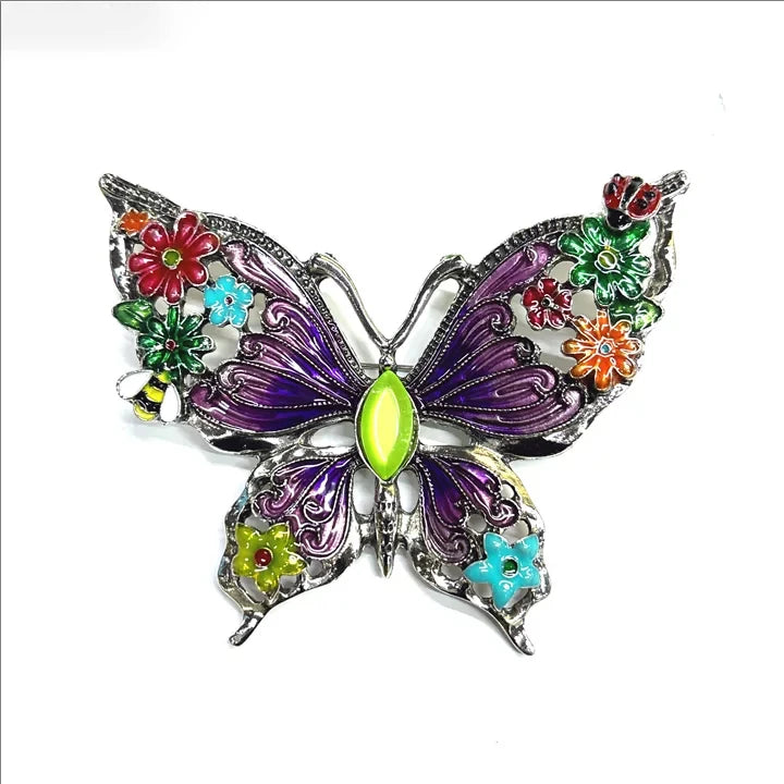 Different Styles Fashion Butterfly Brooch Animal Badge Pin Jewerly for Party Wedding