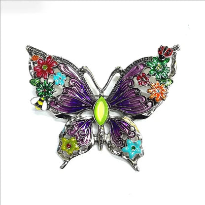Different Styles Fashion Butterfly Brooch Animal Badge Pin Jewerly for Party Wedding