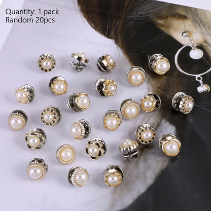 20pcs/Lot Button Brooch Prevent Accidental Exposure Buttons Brooch Badge Cufflinks Button Detachable Buttons Sewing Accessories