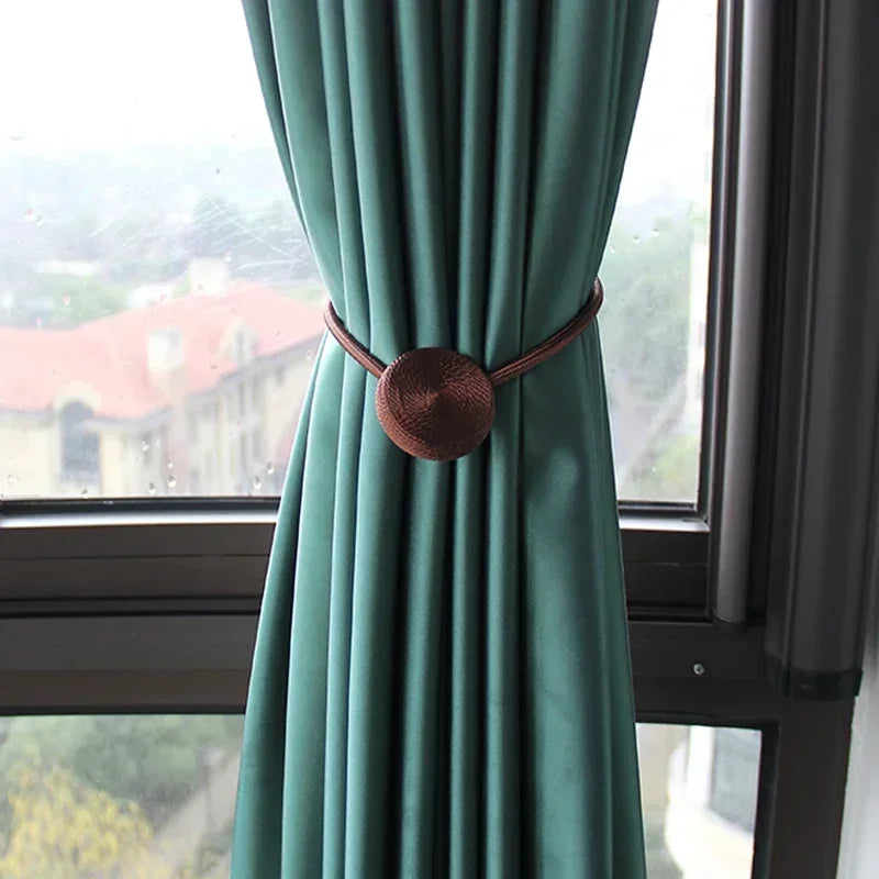 1pc Magnetic Curtain Tieback Clip Room Accessories Curtains Holder Buckles Rope Strap Home Decor