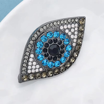 Wuli&baby Charming Eye Brooches Pins For Women Unisex 2-color Sparkling Rhinestone Eye Party Office Brooch Pin Gifts