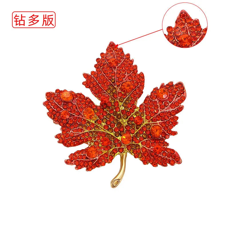 Vintage Maple Leaf Brooches Metal Women Girls Charm Exquisite Collar Lapel Brooch Pins Fashion Jewelry Party Garment Accessories
