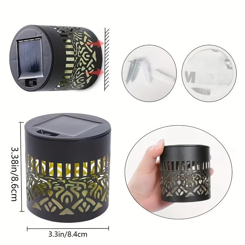 Solar Mandala Sunflower Projector Wall Light Outdoor Garden Decoration Landscape Light for Patio Garden Estate Porch Courtyard
