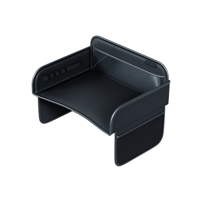 Child Car Dining Drawing Table Leather Universa Safety Seat Tray Backseat Children Table Tool Toys Phone Storage Pocket Lap Desk