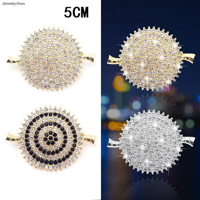 1pc Luxury New Tulip Flower Brooch Elegant Design Sense Rose White Stone Jewelry Collar Pin Jewelry