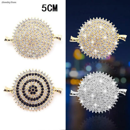 1pc Luxury New Tulip Flower Brooch Elegant Design Sense Rose White Stone Jewelry Collar Pin Jewelry
