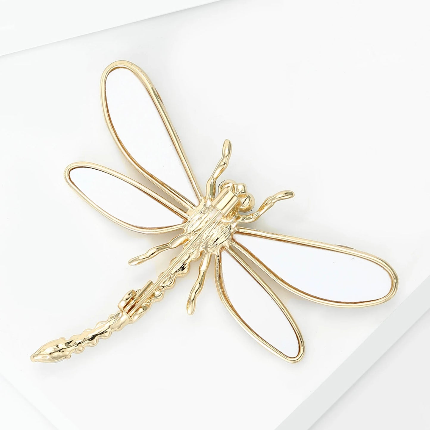 Beaut&Berry Luxury Rhinestone Dragonfly Brooches for Women Unisex Insect Pins Casual Party Jewelry Accessories Gifts Decoration