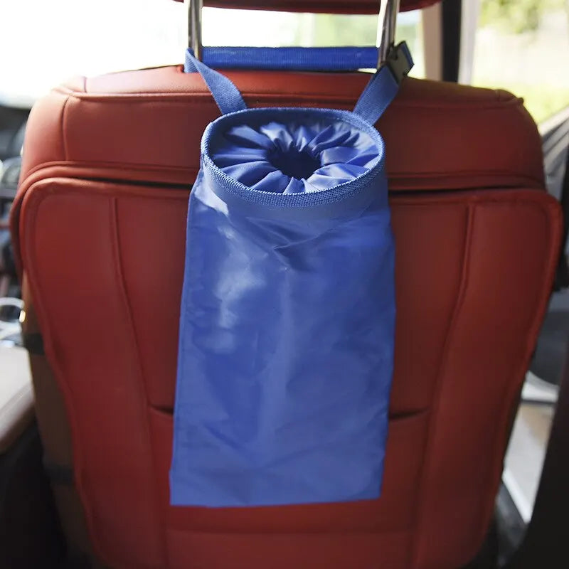 Car Seat Back Trash Holder Hang Litter Bag Garbage Storage Rubbish Container Oxford Cloth Car Waste Bins Cleaning Tools