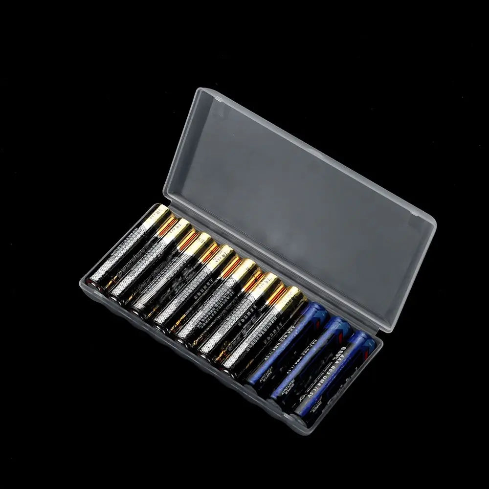 10 Slots Hard Plastic Container Portable Case Battery Storage Box For AAA/AA/18650 Battery Organizer Box Container Accessories
