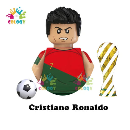 Kids Toys Football Stars Building Blocks Sport Player Mini Action Figures Toys For Boys Christmas Gifts