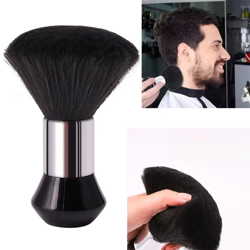 Ring Neck Duster Barber Remove Loose Hair Brush Hair Cutting Brush Soft Hair Cleaning Brush Hairdressing Tools