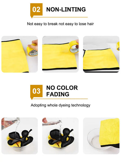High-end Microfiber Towel Car Wash Towel Detailing Cleaning Cloth Car Wash Drying Towel Car Absorbent Cleaning Products