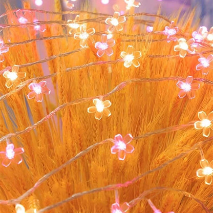 1PC 1.5M/3M/4.5M LED Cherry Flower Light String,powered by AA batteries(excl),used for bedroom,living room and party decoration