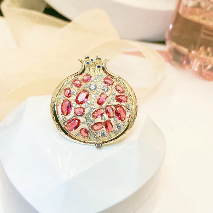 Elegant and Beautiful Watermelon Apple Durian Mulberry Fruit Design Brooch Pin for Men and Women Clothing Accessories