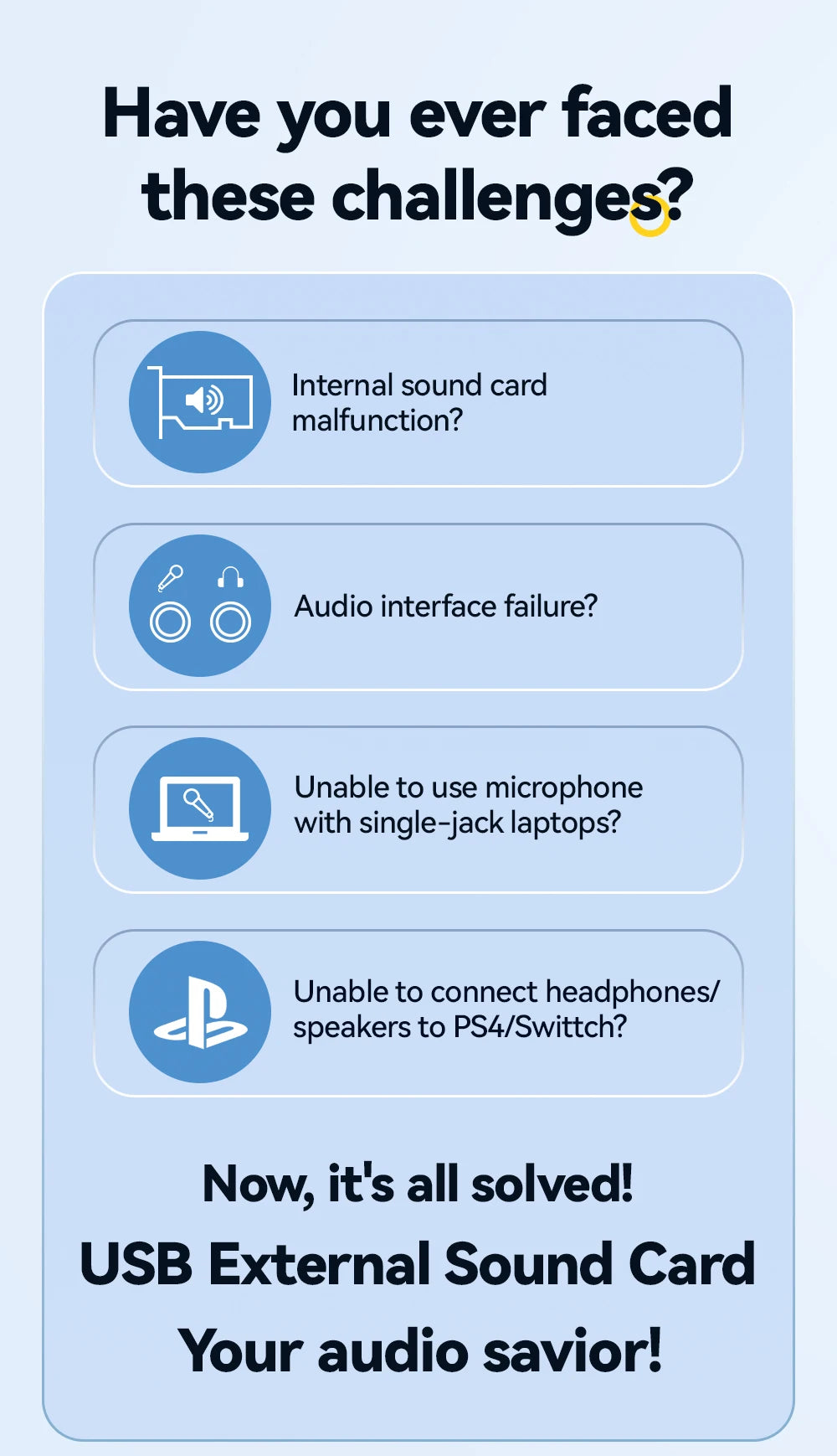 Essager USB Sound Card External 3.5mm USB Adapter Mic Headphone  Audio  Adapter Speaker Interface For Laptop Computer PS5 PS4