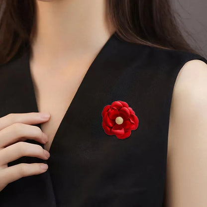 New Creative Class Women Men Flower Solid Color Brooch Badges Fashion Elegant Lady Enamel Floral Pin