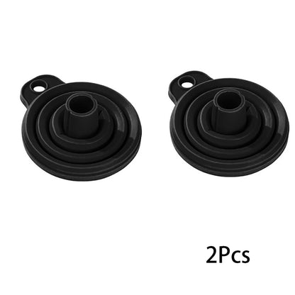 2Pcs Foldable Car Engine Funnel Silicone Liquid Funnel Washer Engine Oil Petrol Change Tools for Motorcycle Car Acesssories